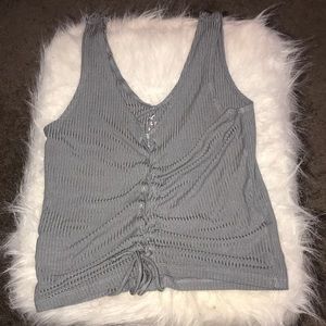Gray tank top/crop top